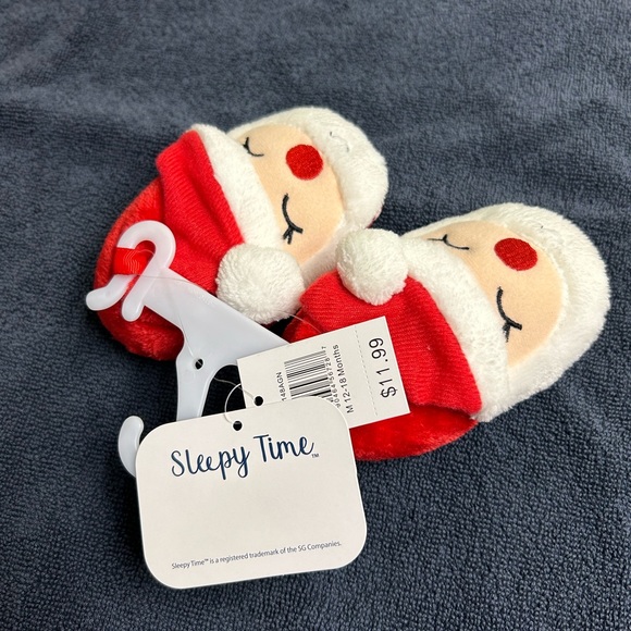 Christmas baby slippers - Sleepy Time - Picture 3 of 7